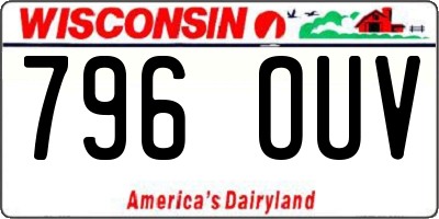 WI license plate 796OUV