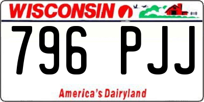 WI license plate 796PJJ