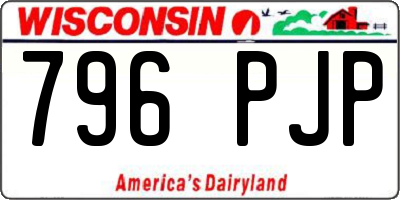 WI license plate 796PJP