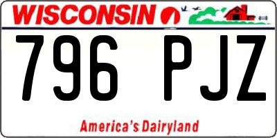 WI license plate 796PJZ