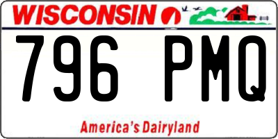 WI license plate 796PMQ