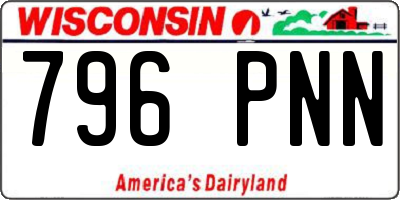 WI license plate 796PNN
