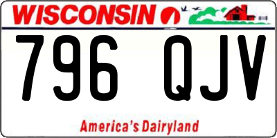 WI license plate 796QJV