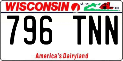 WI license plate 796TNN