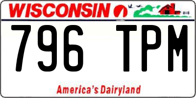 WI license plate 796TPM