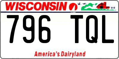 WI license plate 796TQL