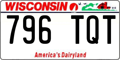 WI license plate 796TQT