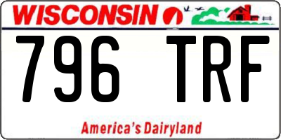 WI license plate 796TRF