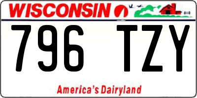 WI license plate 796TZY