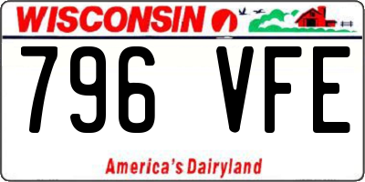 WI license plate 796VFE
