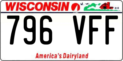 WI license plate 796VFF