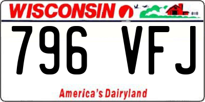 WI license plate 796VFJ