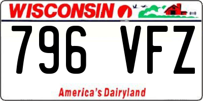 WI license plate 796VFZ