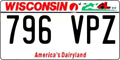 WI license plate 796VPZ