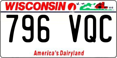 WI license plate 796VQC