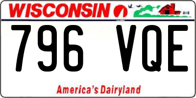 WI license plate 796VQE