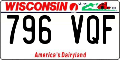WI license plate 796VQF