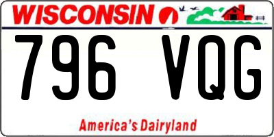 WI license plate 796VQG