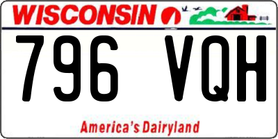WI license plate 796VQH