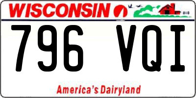 WI license plate 796VQI