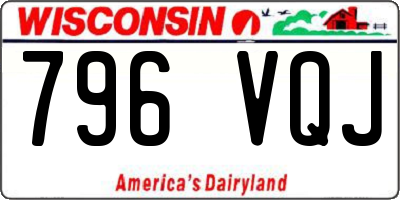 WI license plate 796VQJ