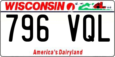WI license plate 796VQL