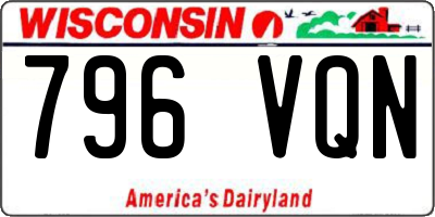 WI license plate 796VQN