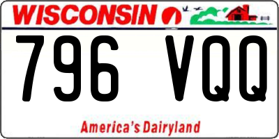 WI license plate 796VQQ