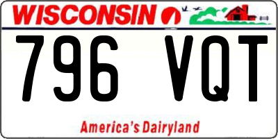 WI license plate 796VQT