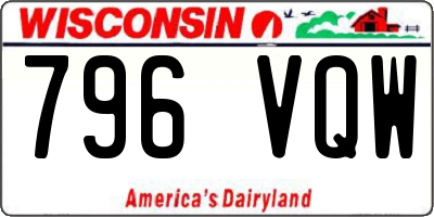 WI license plate 796VQW