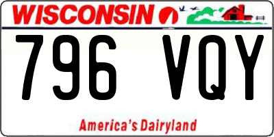 WI license plate 796VQY