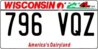 WI license plate 796VQZ