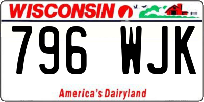 WI license plate 796WJK