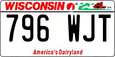 WI license plate 796WJT