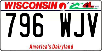 WI license plate 796WJV