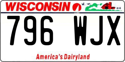 WI license plate 796WJX