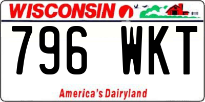 WI license plate 796WKT