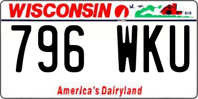 WI license plate 796WKU