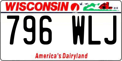 WI license plate 796WLJ