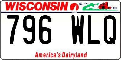 WI license plate 796WLQ