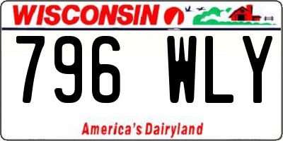 WI license plate 796WLY