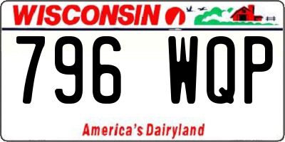 WI license plate 796WQP