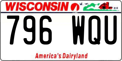 WI license plate 796WQU