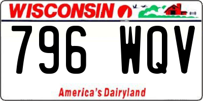 WI license plate 796WQV