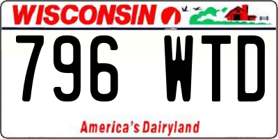 WI license plate 796WTD