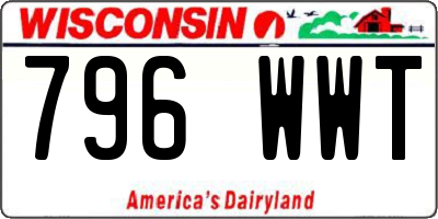 WI license plate 796WWT