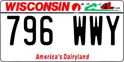 WI license plate 796WWY