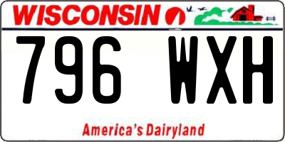 WI license plate 796WXH