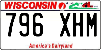 WI license plate 796XHM
