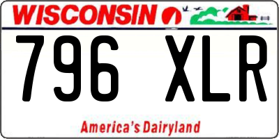 WI license plate 796XLR